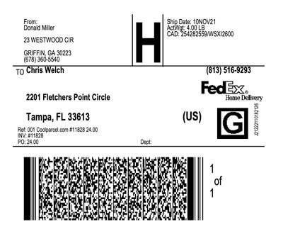 Print Shipping Label